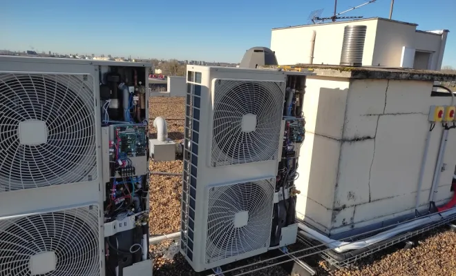 Installation de climatisation dans un plateau de bureaux à La Ville-aux-Dames : deux systèmes VRV pour un confort optimal, Joué-lès-Tours, GREEN THERMIQUE